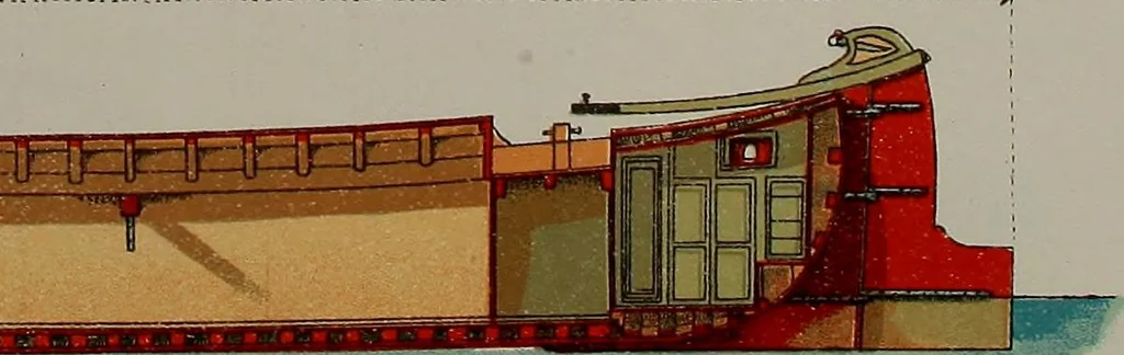 An illustration from Shipbuilding from its beginnings, 1913, leaf 29