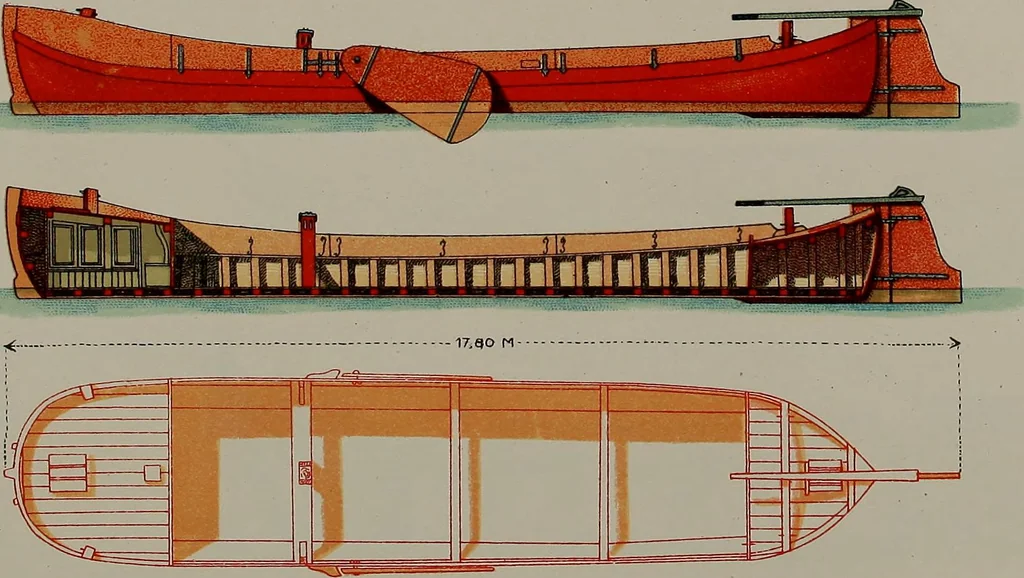 An illustration from Shipbuilding from its beginnings, 1913, leaf 30