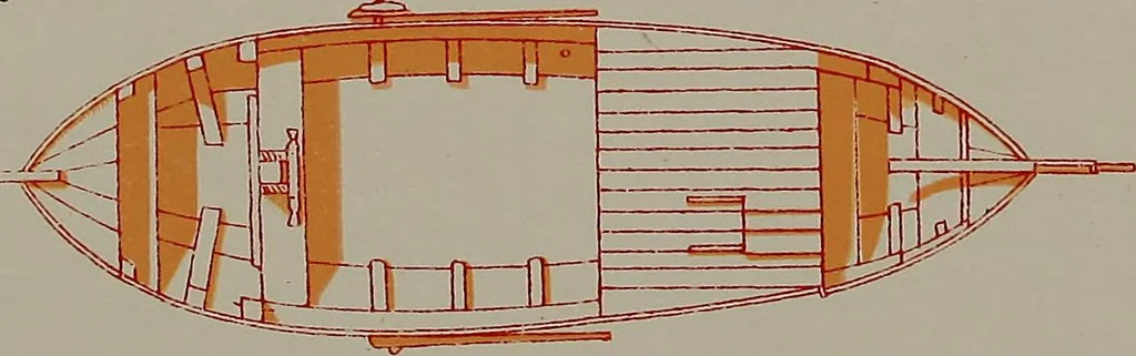 An illustration from Shipbuilding from its beginnings, 1913, leaf 37