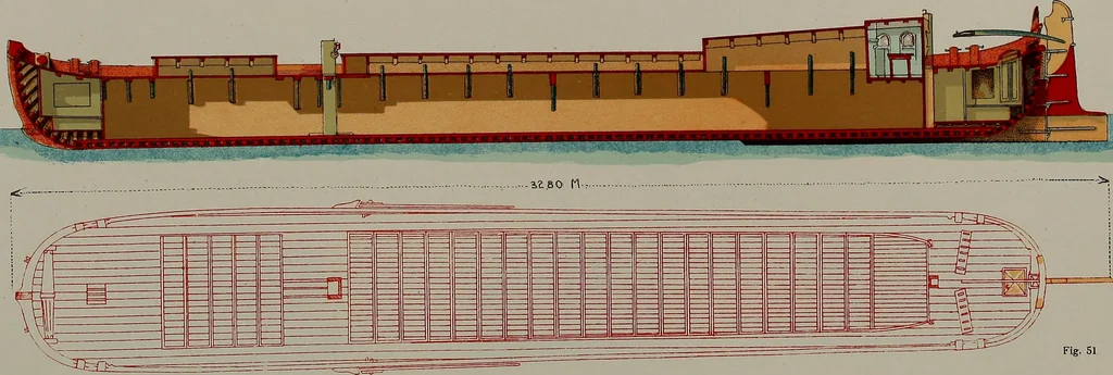 An illustration from Shipbuilding from its beginnings, 1913, leaf 38