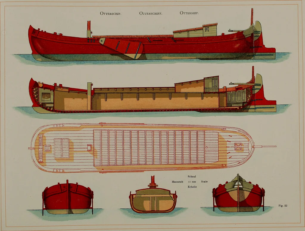 An illustration from Shipbuilding from its beginnings, 1913, leaf 39