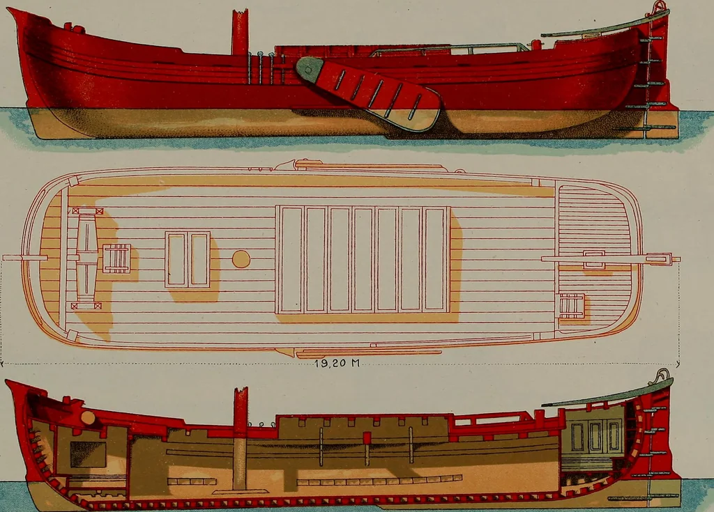 An illustration from Shipbuilding from its beginnings, 1913, leaf 40