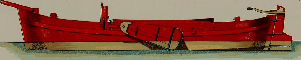 An illustration from Shipbuilding from its beginnings, 1913, leaf 41