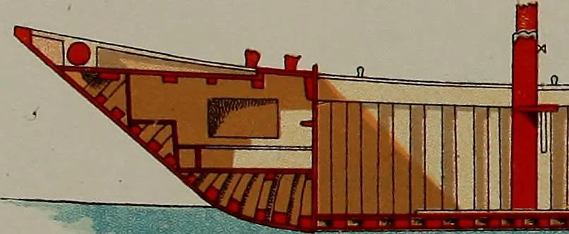 An illustration from Shipbuilding from its beginnings, 1913, leaf 42