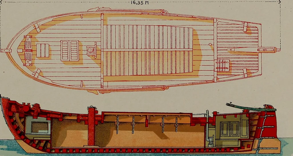 An illustration from Shipbuilding from its beginnings, 1913, leaf 43