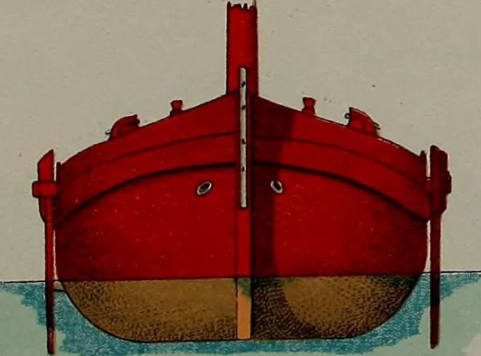 An illustration from Shipbuilding from its beginnings, 1913, leaf 43