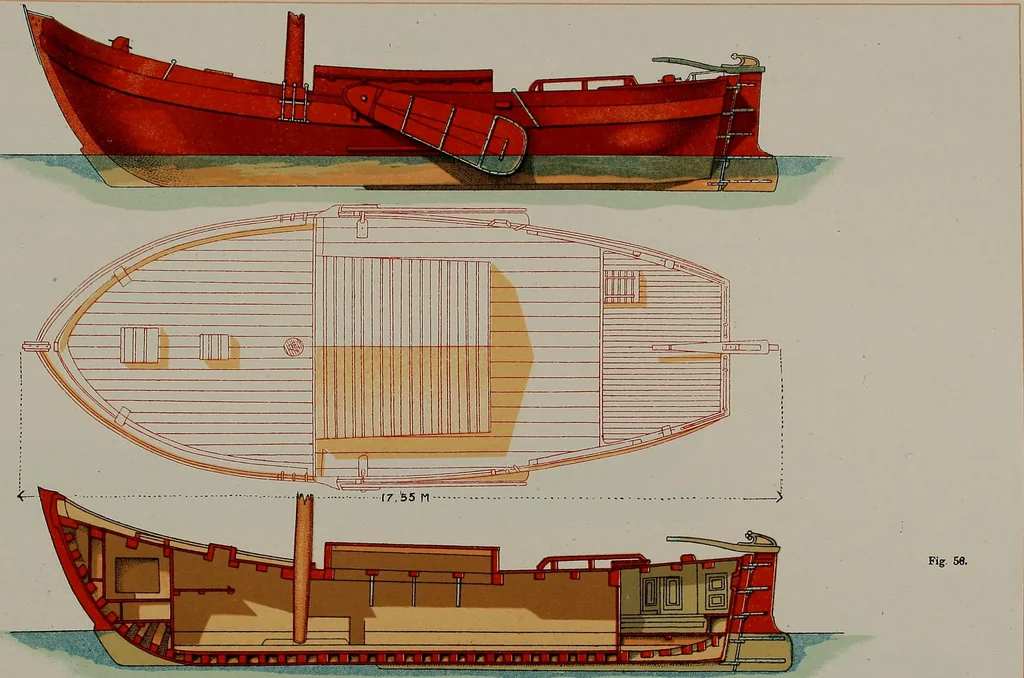 An illustration from Shipbuilding from its beginnings, 1913, leaf 44