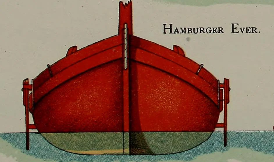 An illustration from Shipbuilding from its beginnings, 1913, leaf 44