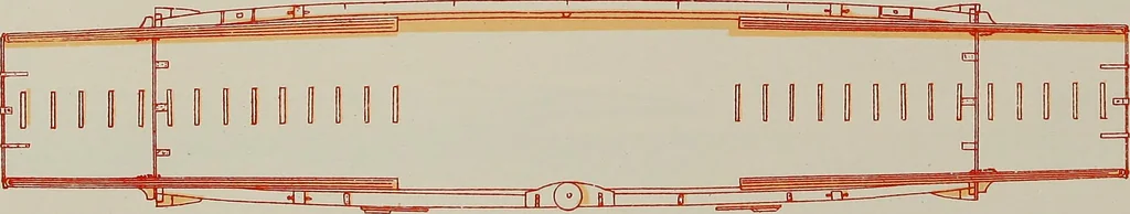 An illustration from Shipbuilding from its beginnings, 1913, leaf 46