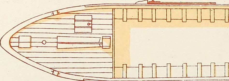 An illustration from Shipbuilding from its beginnings, 1913, leaf 52