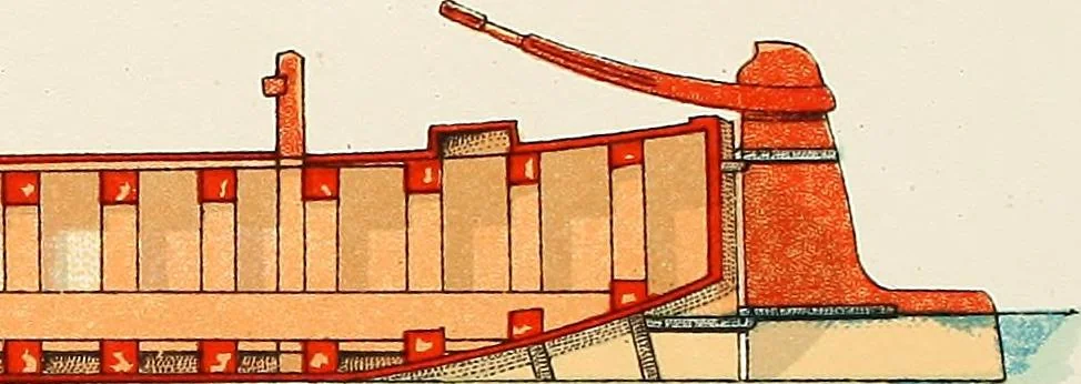 An illustration from Shipbuilding from its beginnings, 1913, leaf 53