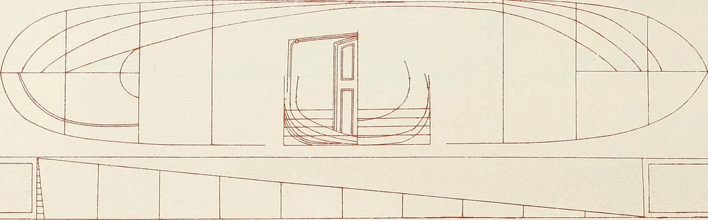 An illustration from Shipbuilding from its beginnings, 1913, leaf 54