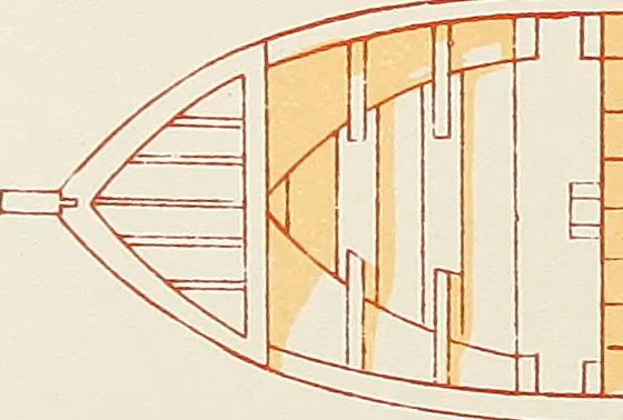 An illustration from Shipbuilding from its beginnings, 1913, leaf 60