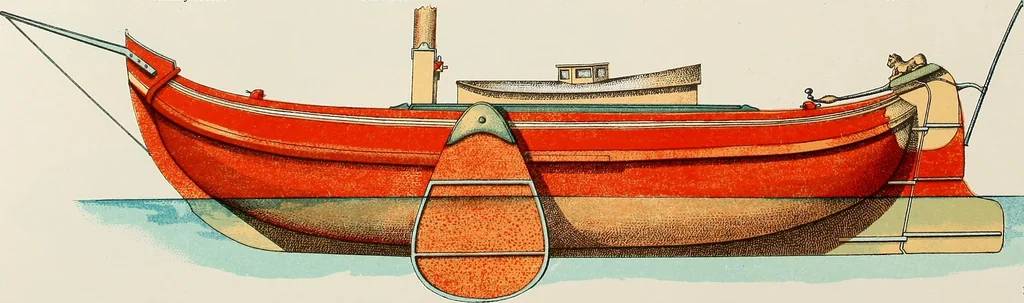 An illustration from Shipbuilding from its beginnings, 1913, leaf 60