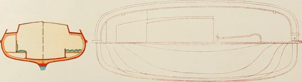 An illustration from Shipbuilding from its beginnings, 1913, leaf 62