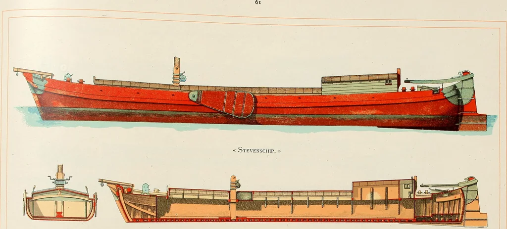 An illustration from Shipbuilding from its beginnings, 1913, leaf 64