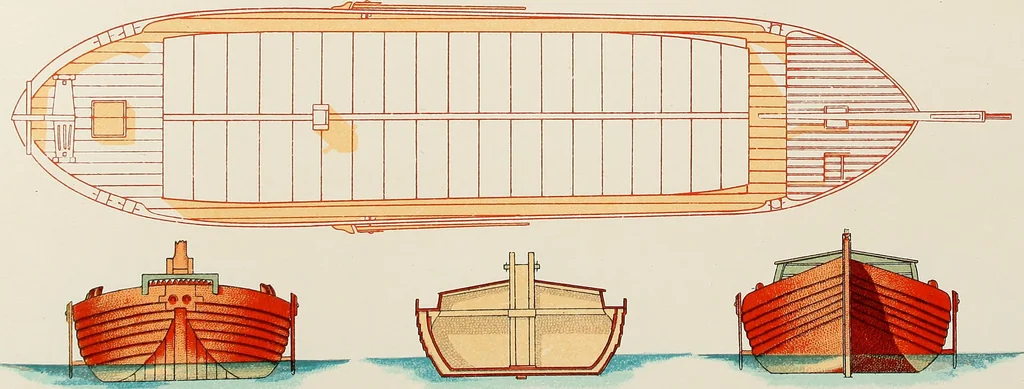 An illustration from Shipbuilding from its beginnings, 1913, leaf 65