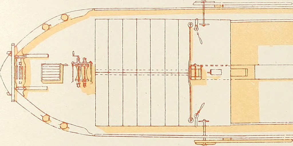 An illustration from Shipbuilding from its beginnings, 1913, leaf 67