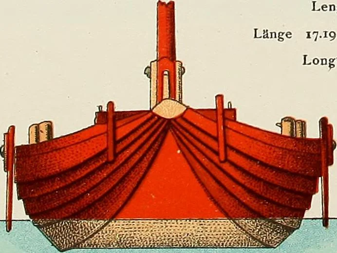 An illustration from Shipbuilding from its beginnings, 1913, leaf 67