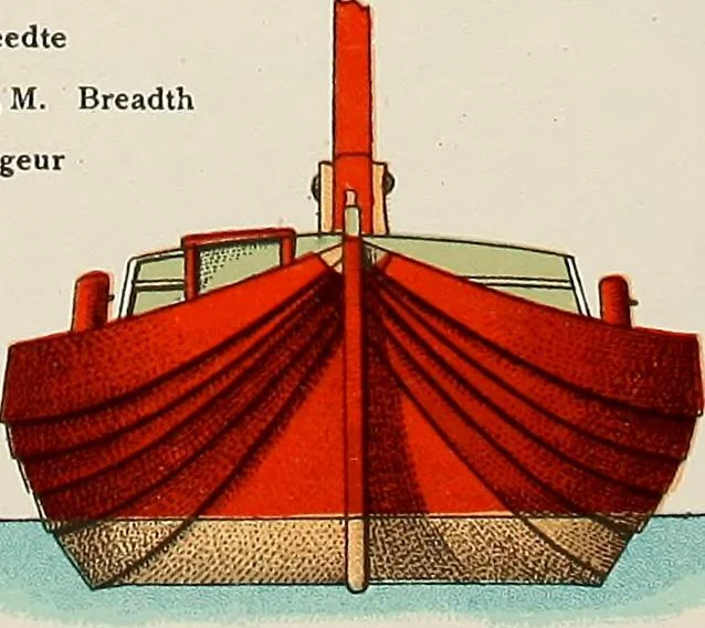 An illustration from Shipbuilding from its beginnings, 1913, leaf 67