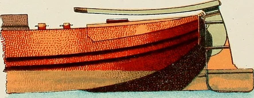 An illustration from Shipbuilding from its beginnings, 1913, leaf 69