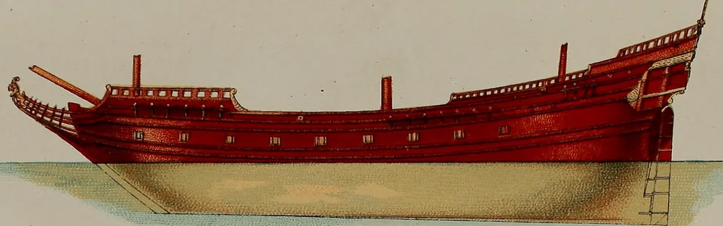 An illustration from Shipbuilding from its beginnings, 1913, leaf 7