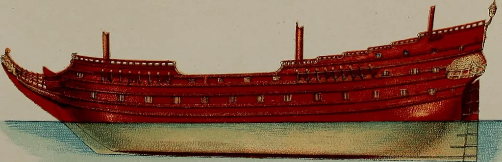 An illustration from Shipbuilding from its beginnings, 1913, leaf 7