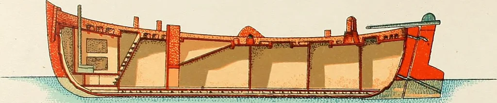 An illustration from Shipbuilding from its beginnings, 1913, leaf 79