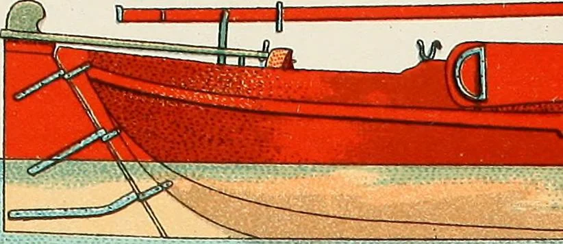An illustration from Shipbuilding from its beginnings, 1913, leaf 84