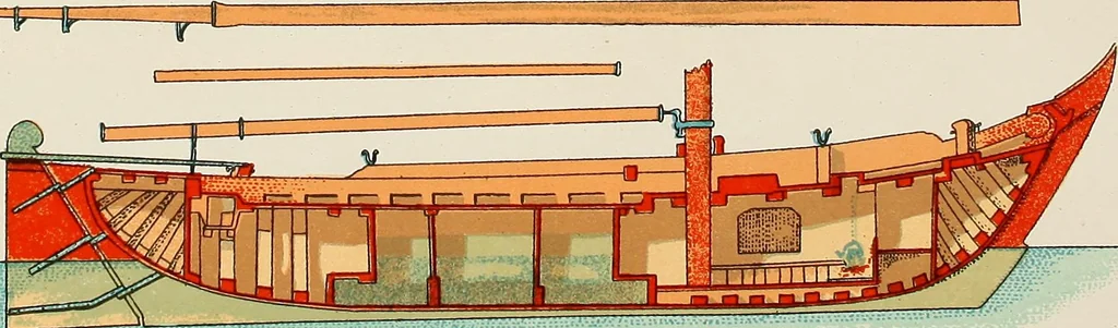 An illustration from Shipbuilding from its beginnings, 1913, leaf 84