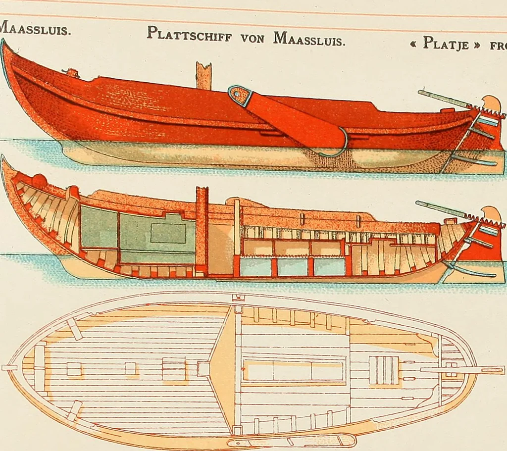 An illustration from Shipbuilding from its beginnings, 1913, leaf 85