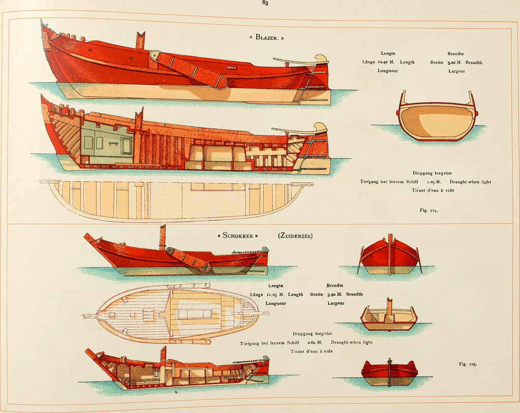 An illustration from Shipbuilding from its beginnings, 1913, leaf 86