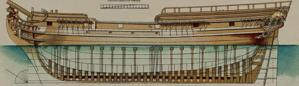 An illustration from Shipbuilding from its beginnings, 1913, leaf 9