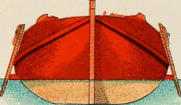 An illustration from Shipbuilding from its beginnings, 1913, leaf 90