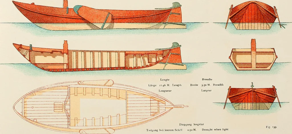 An illustration from Shipbuilding from its beginnings, 1913, leaf 91