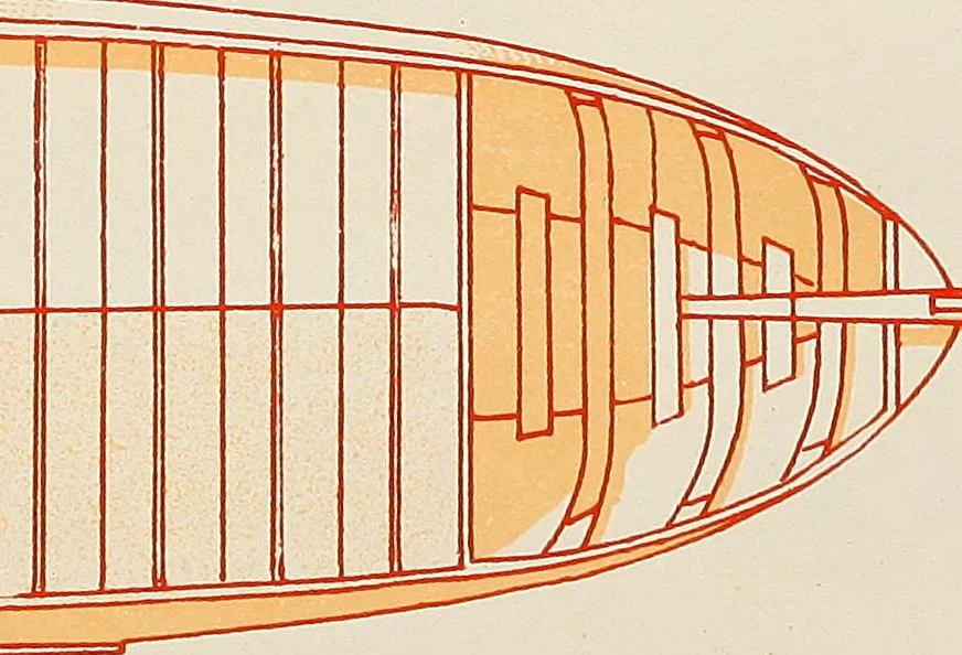An illustration from Shipbuilding from its beginnings, 1913, leaf 92