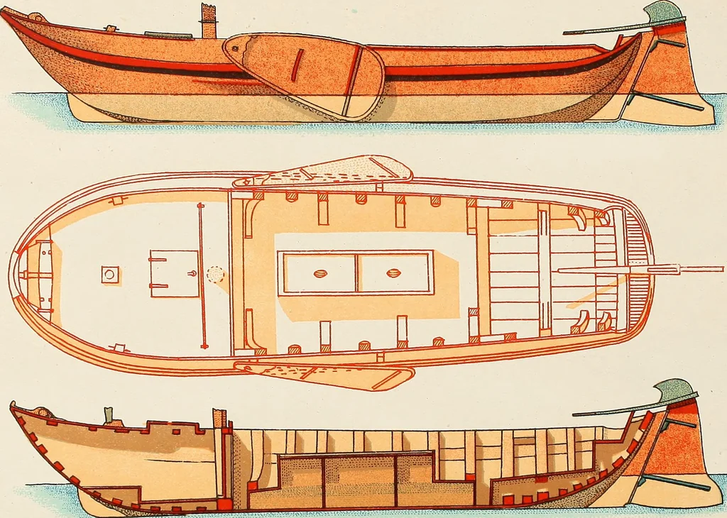 An illustration from Shipbuilding from its beginnings, 1913, leaf 95