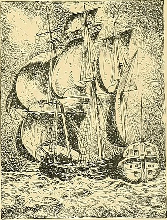 An illustration from Shipbuilding from its beginnings, 1913, leaf 10