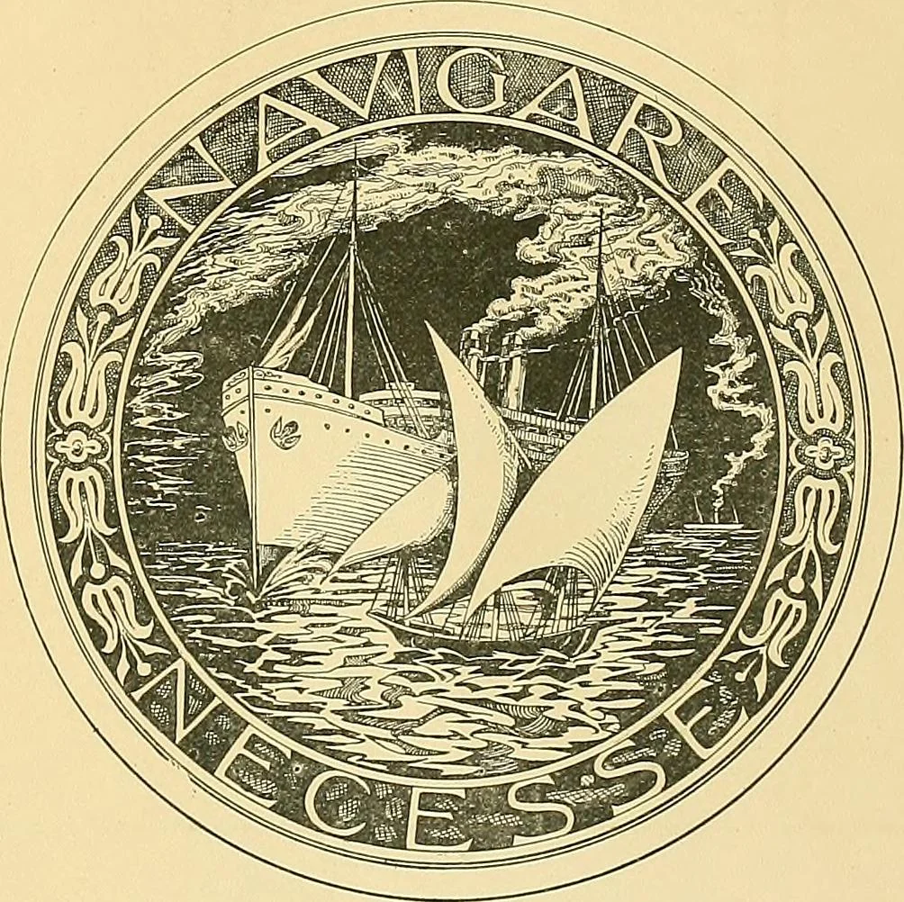 An illustration from Shipbuilding from its beginnings, 1913, leaf 8