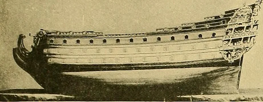 An illustration from Shipbuilding from its beginnings, 1913, leaf 104