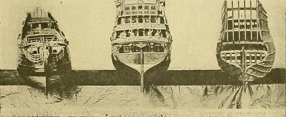 An illustration from Shipbuilding from its beginnings, 1913, leaf 104