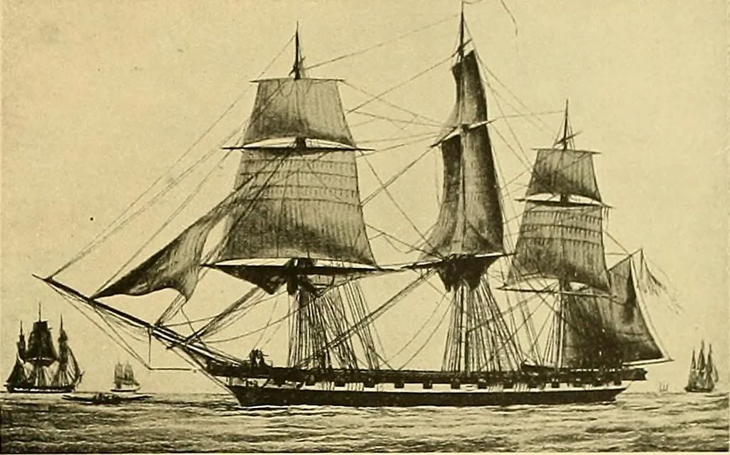 An illustration from Shipbuilding from its beginnings, 1913, leaf 106