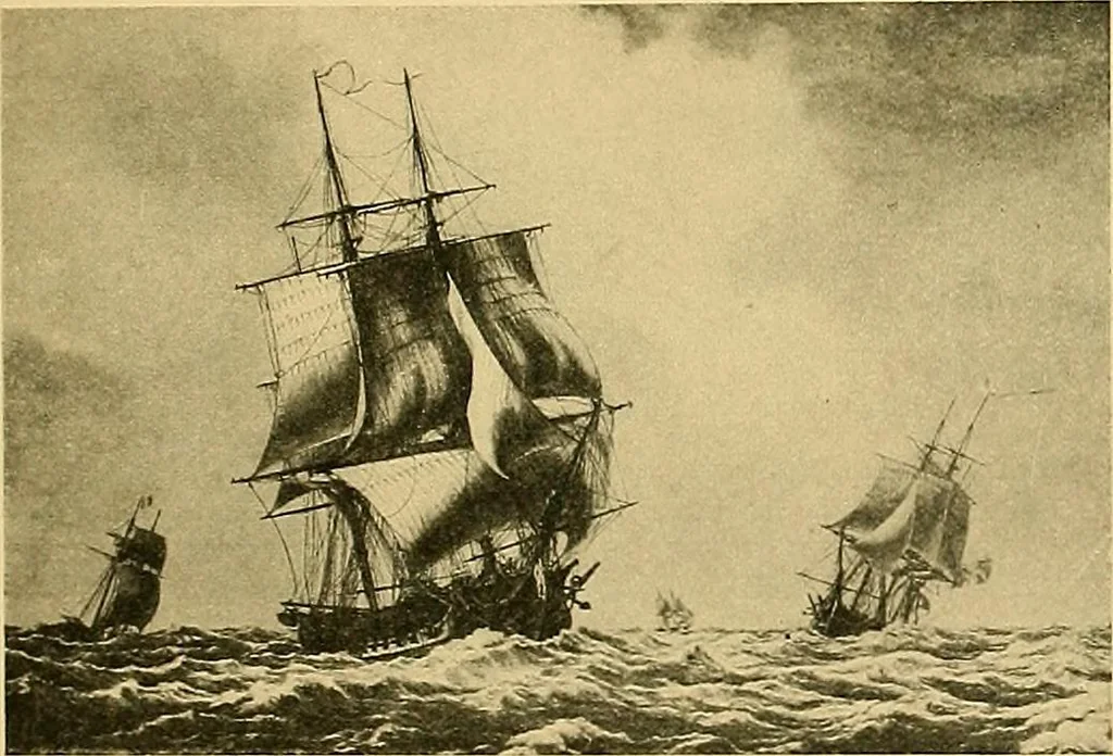 An illustration from Shipbuilding from its beginnings, 1913, leaf 106