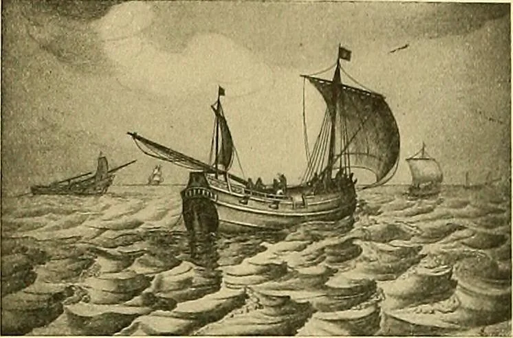 An illustration from Shipbuilding from its beginnings, 1913, leaf 118