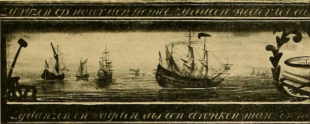 An illustration from Shipbuilding from its beginnings, 1913, leaf 124