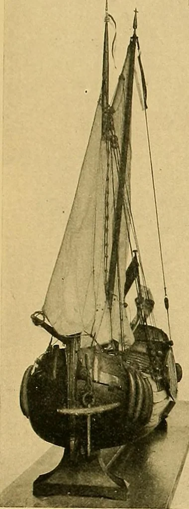 An illustration from Shipbuilding from its beginnings, 1913, leaf 130