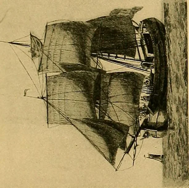 An illustration from Shipbuilding from its beginnings, 1913, leaf 136