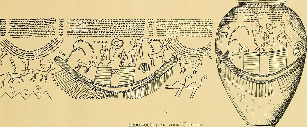 An illustration from Shipbuilding from its beginnings, 1913, leaf 14