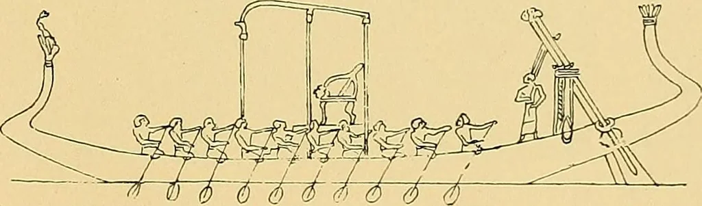 An illustration from Shipbuilding from its beginnings, 1913, leaf 14