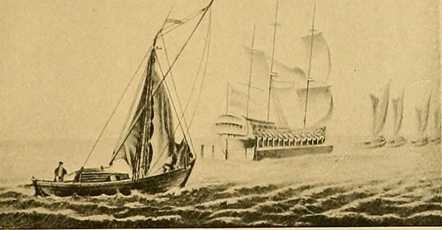 An illustration from Shipbuilding from its beginnings, 1913, leaf 142